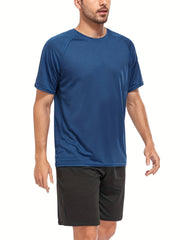 HOPLYNN 3 Pack Men's Mesh Workout Shirts, Quick Dry Athletic T Shirt