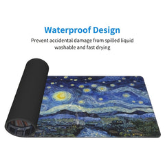 XXL Starry Night 3D Painting Mouse Pad Large Desk Protector