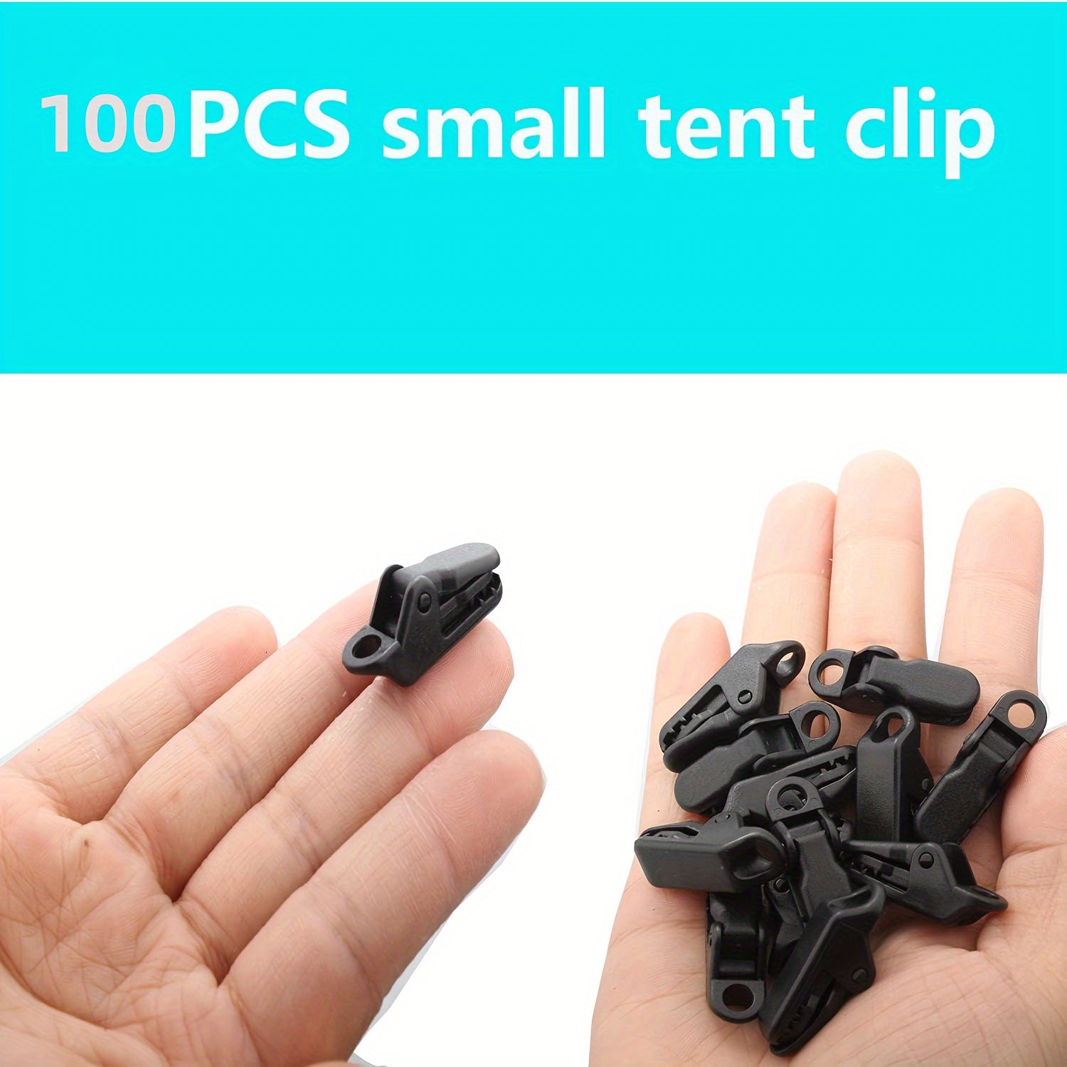 100PCS Tent Clips Waterproof Cloth Clip Curtain Clips For Tarps