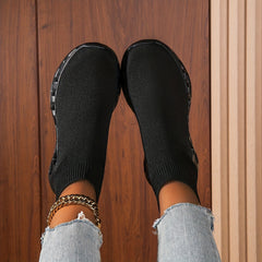 Women's Knit Slip-On Sock Sneakers Ankle Boots