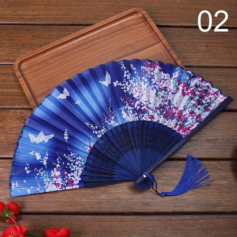 Vintage Flower Fan Summer Folding Fan