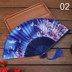 Vintage Flower Fan Summer Folding Fan