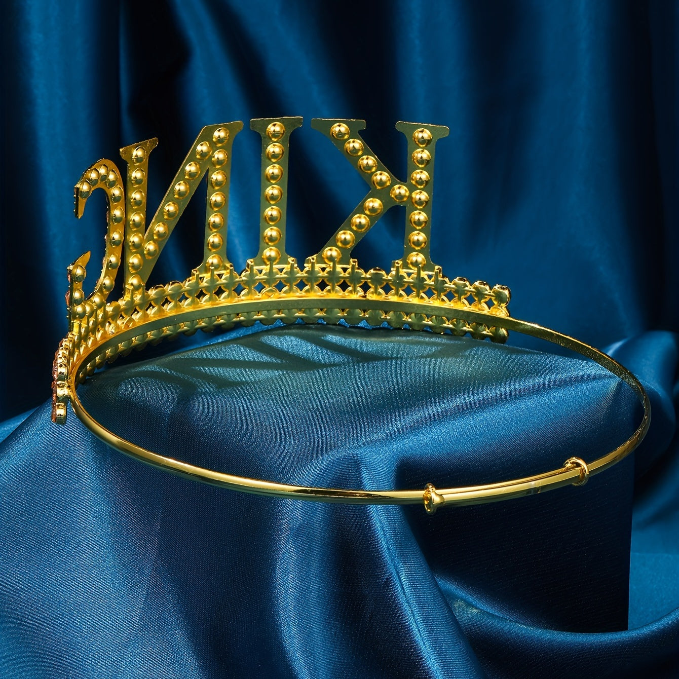 Men's Rhinestone Crown Hair Hoop - Birthday Party Headdress