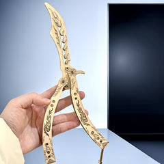 Wooden Butterfly Claw 3D Puzzle Toy Light Yellow