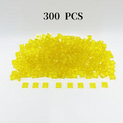 300pcs Colorful Transparent Building Blocks - Durable ABS Material