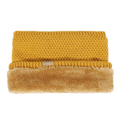 Men's Thick Fleece Knitted Scarf for Outdoor Warmth