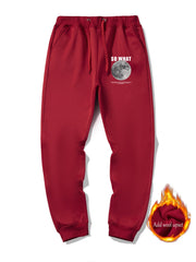 Men's Winter Cartoon Print Jogger Sweatpants