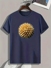 Spiny Stuffs Print Men's Graphic T-shirt Casual Comfy Tees For Summer