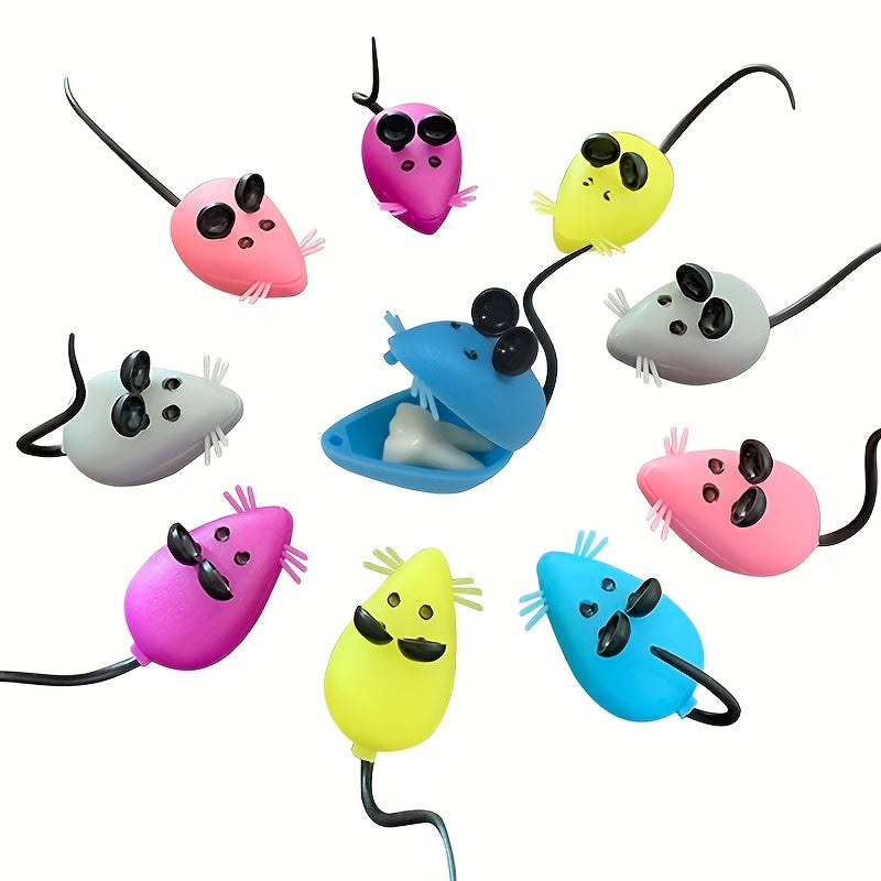 10pcs Mini Kid Baby Tooth Boxes Organizer Mouse Shape Milk Teeth Storage Boxes
