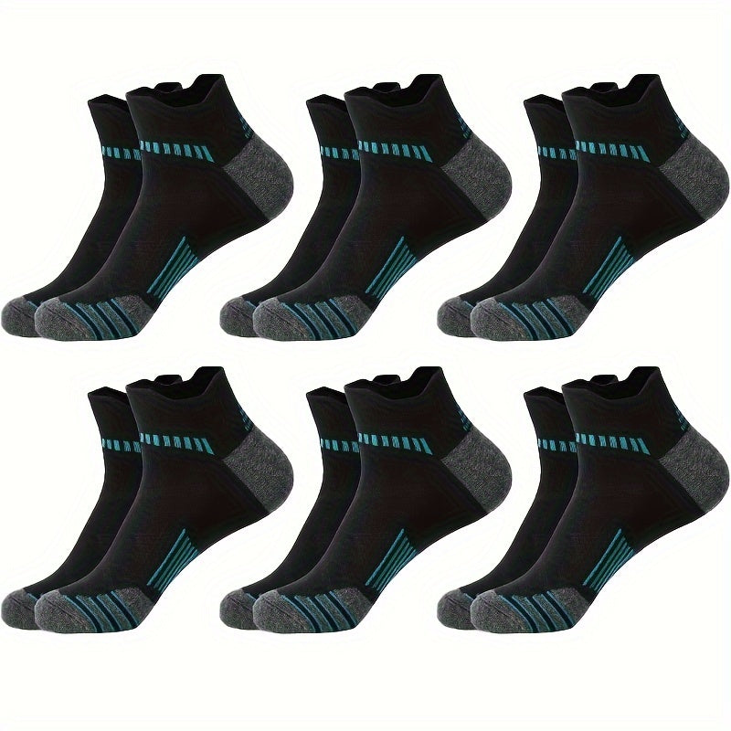 Men's Sports Socks Breathable Moisture Wicking 6 Pairs