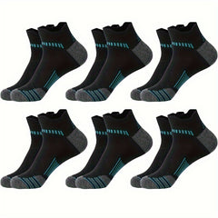 Men's Sports Socks Breathable Moisture Wicking 6 Pairs