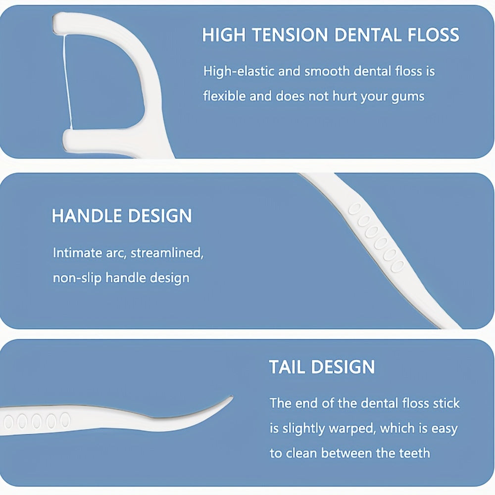 150 Dental Floss Sticks High Tensile with Storage Box