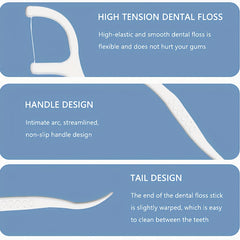 150 Dental Floss Sticks High Tensile with Storage Box