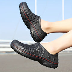 Men's Lightweight Comfy Clogs Hollow Out Non Slip Garden Shoes Summer