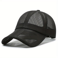 Summer Sun Protection Lengthened Brim Baseball Mesh Hat