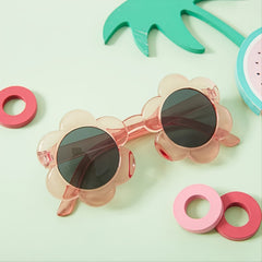 Kids Sunflower Sunglasses with Case