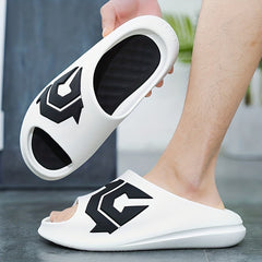 Men's Non Slip Slides Lightweight Open Toe Quick Dry Slippers