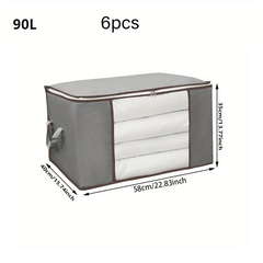 Large Capacity Clear Quilt Storage Bag Non Woven Lightweight Clothes Quilt Bag