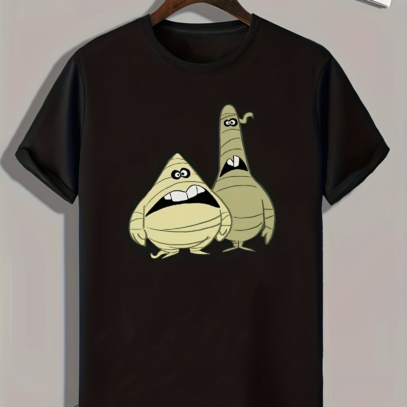 Funny Cartoon Mummy Print Men's Sports T-shirt