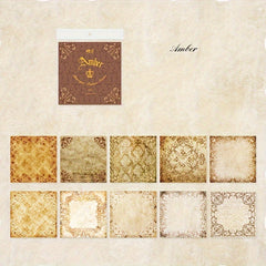30pcs Paper Baroque Classic Shading Collage Material Handcraft DIY Decor
