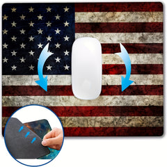 1pc American Flag Mouse Pad Non slip Rubber Base Computer Mouse Pad