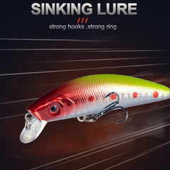 10pcs Sinking Minnow Lures Hard Bait For Perch Trout Bass Fishing