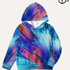 Colorful Digital Pattern Kid's Hoodie Unisex Pullover Causal Hooded