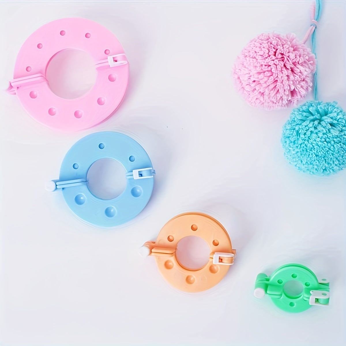 8pcs Pom Pom Knitting Tools Halloween Christmas For Mom Wife