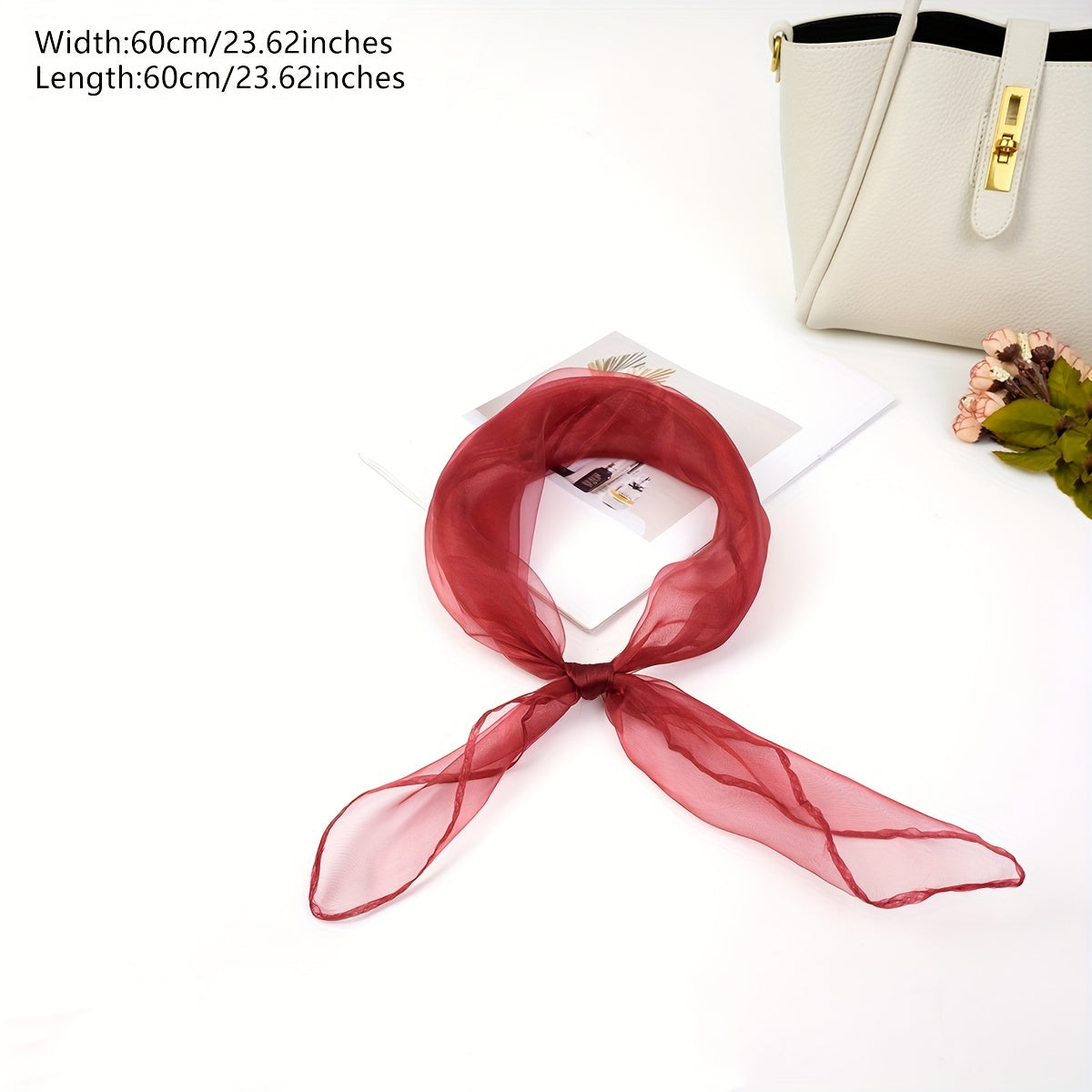 Thin Yarn Neck Scarf Hair Decorated Headband For Girls
