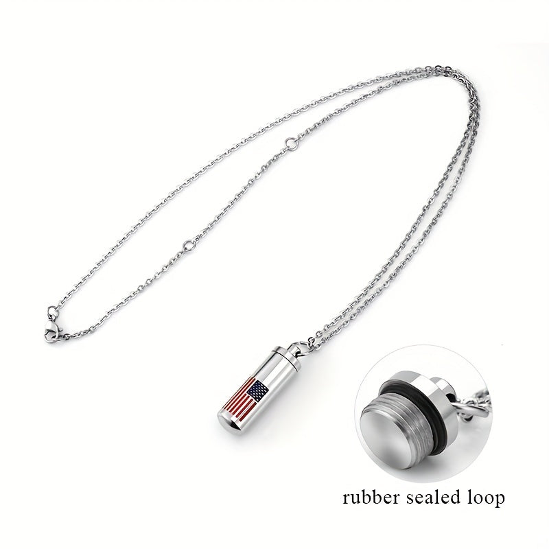 Stainless Steel Cremation Urn Necklace for Pet Ashes