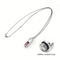 Stainless Steel Cremation Urn Necklace for Pet Ashes