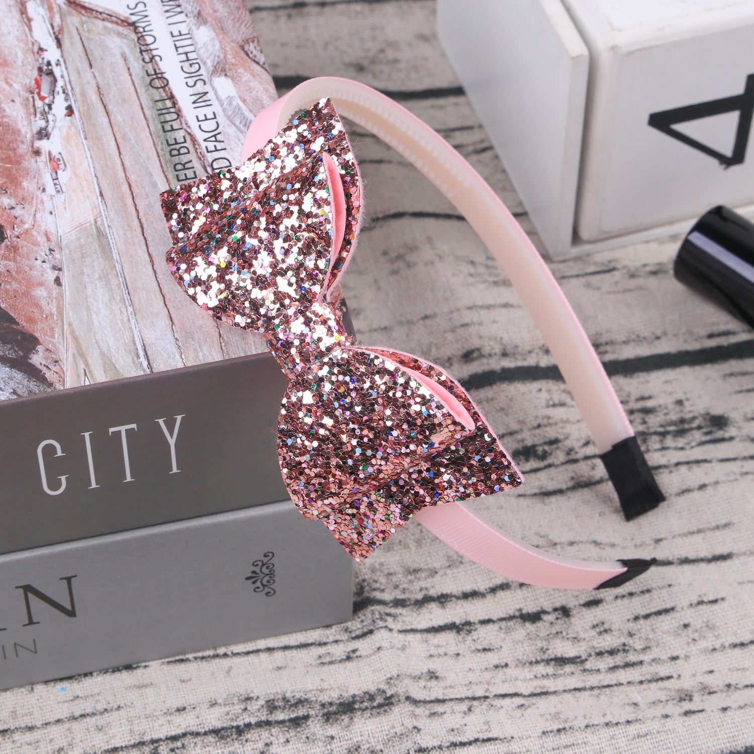 Girls Sequin Bow Headband Hairband Hair Accessories
