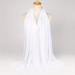 Classic Wrinkle Shawl Long Thin Sunscreen Shawl Breathable Scarf