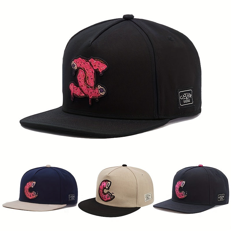 Men's Hip Hop Flat Brim Hat Baseball Cap