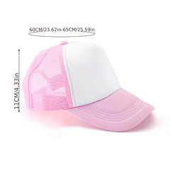 4pcs Set Rabbit Baseball Cap & Bear Rabbit Brooch Keychain Kpop Trucker Hat