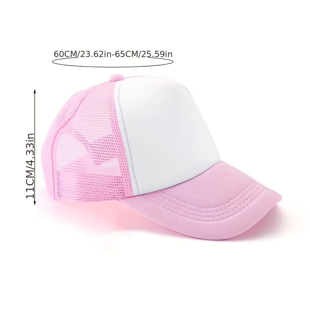 Rabbit Print Y2K Baseball Cap Mesh Breathable Anime Trucker Hat