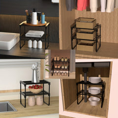 Plastic Shoes Rack Standing Storage Shelf Toiletry Storage