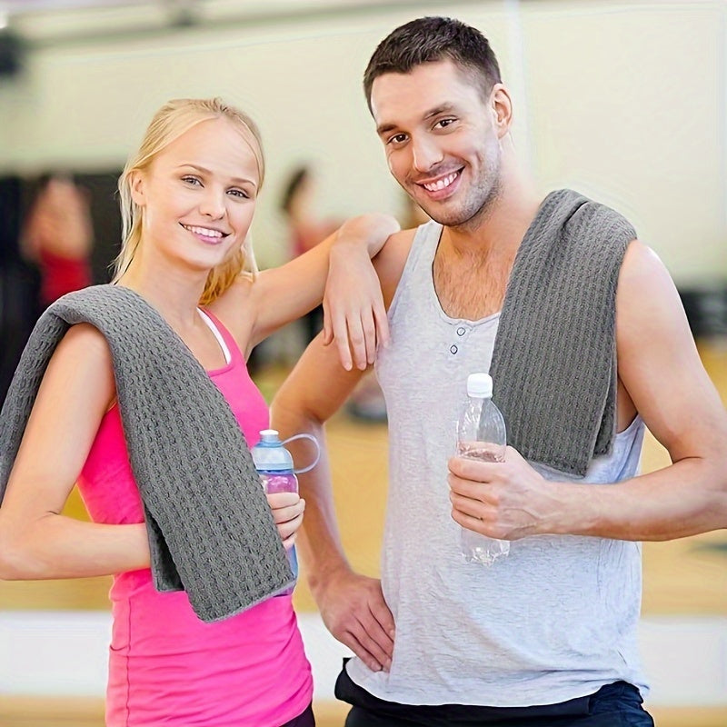 10pcs Microfiber Fitness Towels Quick Dry Yoga Towel with Straps