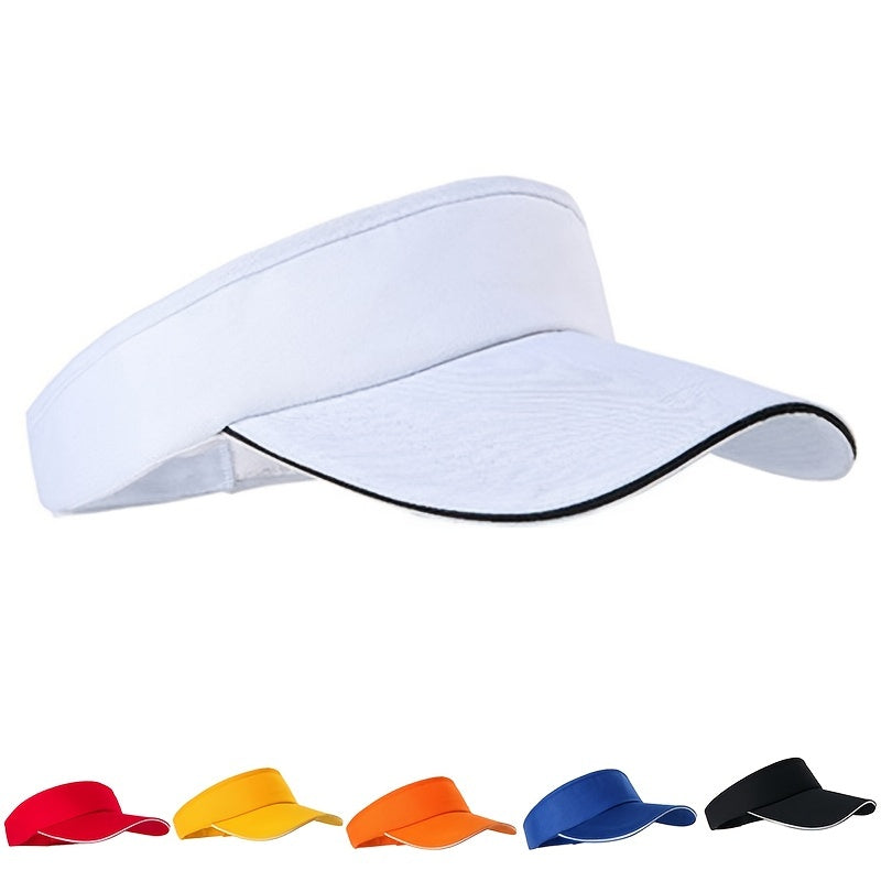 Adjustable Men's Solid Sun Visor Sport Golf Tennis Cap