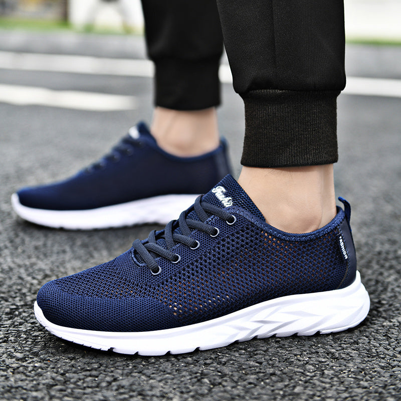 Men's Mesh Breathable Lace Up Casual Shoes Lightweight Running Sneakers