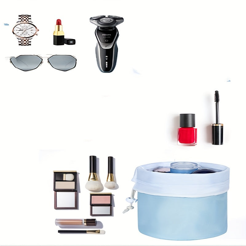 Travel Makeup Bag Waterproof Barrel Shape Cosmetic Bag for Women