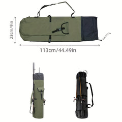 Portable Folding Fishing Rod Reel Bag Cylindrical Fishing Bags