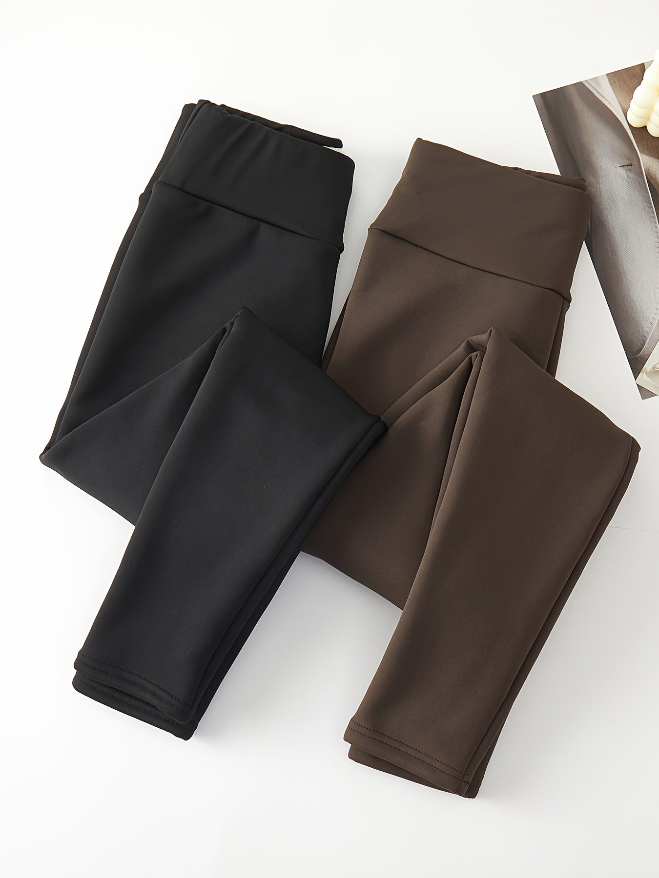 Warm Yoga Tight Pants Fleece High Waist Leggings Women's Activewear