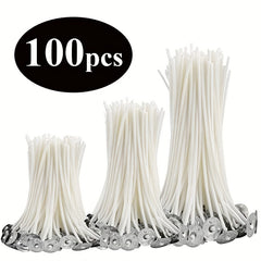 20cm 100Pcs Candle Thick DIY Candle Making Supplies Material Smokeless Lamp Core