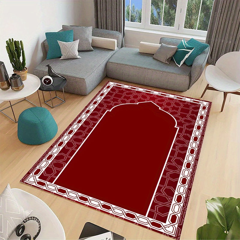 Vintage Area Rug Stain Resistant Washable Muslim Prayer Rug