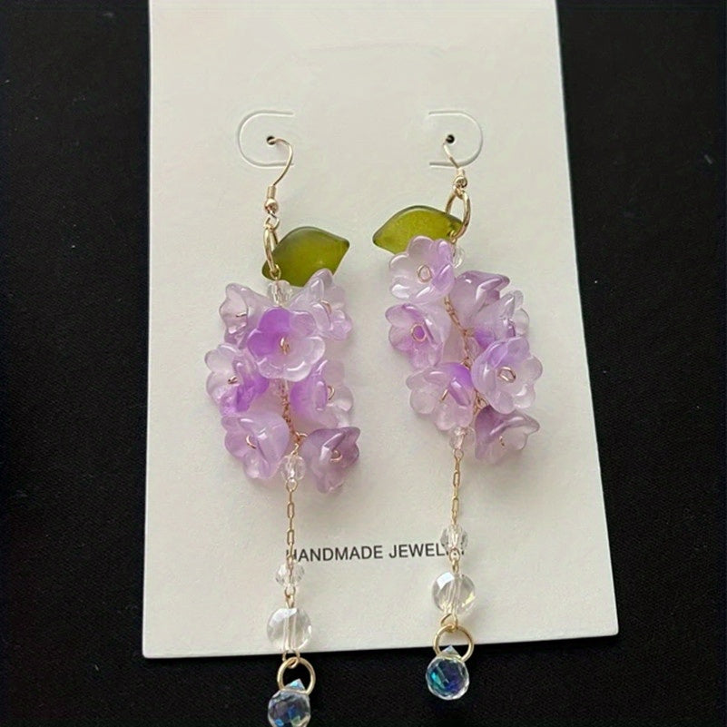 Flower Decor Earring Y2k Dangle Earrings Jewelry Gift For Girls