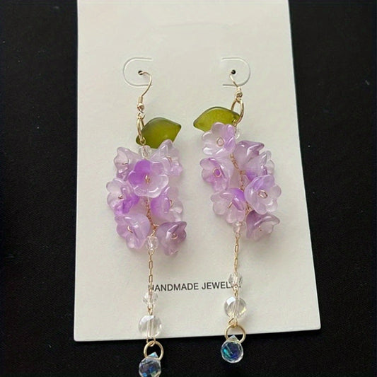 Flower Decor Earring Y2k Dangle Earrings Jewelry Gift For Girls