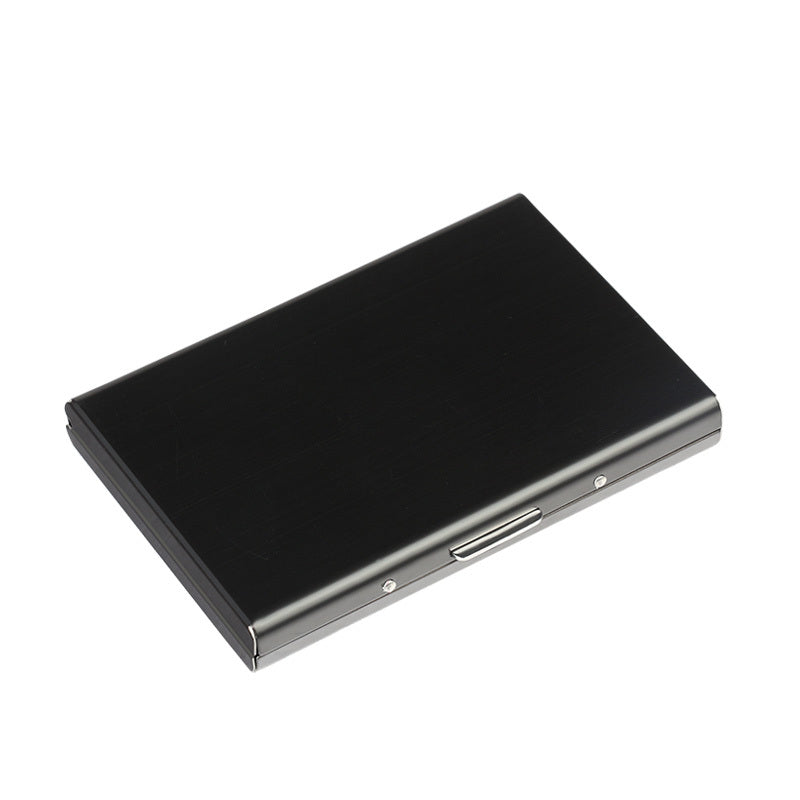 Metal Card Holder Men's Stainless Steel Anti-Degaussing Compact Card Box