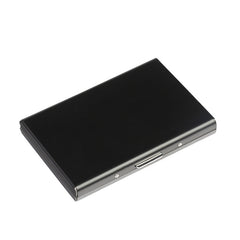 Metal Card Holder Men's Stainless Steel Anti-Degaussing Compact Card Box