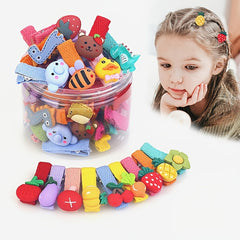 26pcs Girls Hair Clip Cartoon Hairpin Side Clip Hair Accessories
